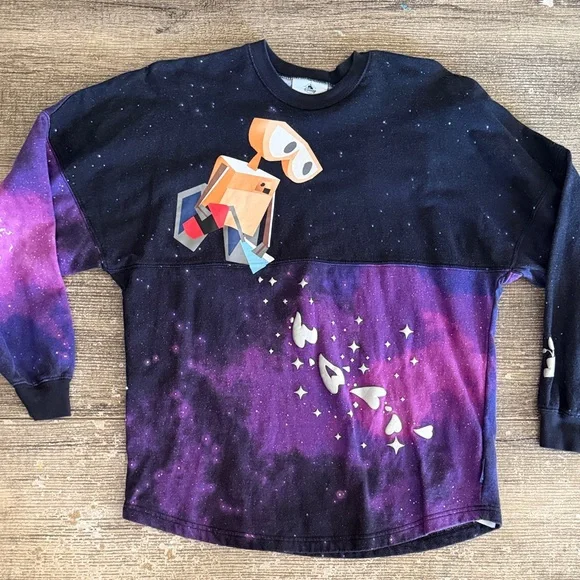 Disney Pixar Wall-e purple tie-dye graphic spirit jersey - Picture 1 of 6